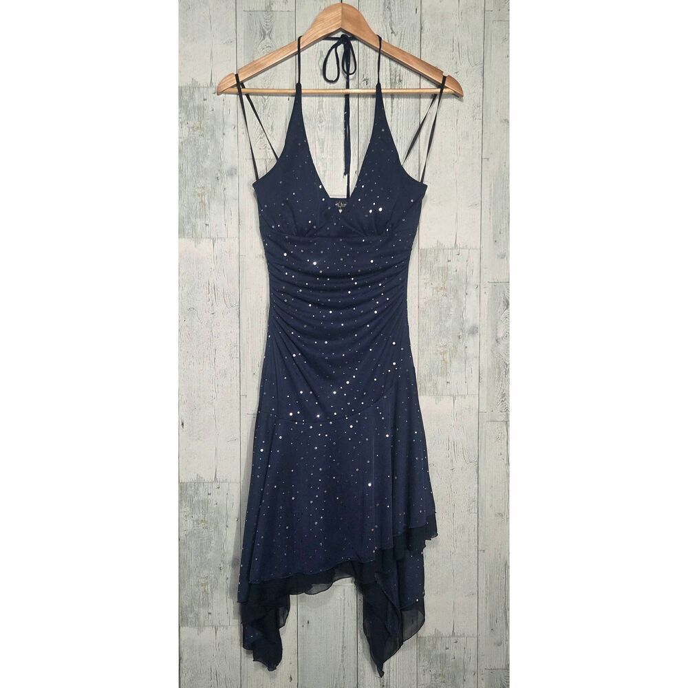 VTG City Triangles Glitter Fairy Grunge Whimsigoth Dress Sz. M(jr